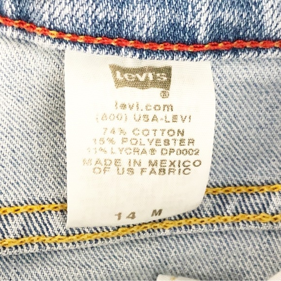 Levi’s 512 classic slim tapered, high rise, light wash jeans. - Picture 6 of 12